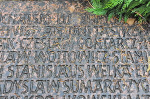 Ceslaw Gontarczyk auf dem Gedenkstein am Frankfurter Hauptfriedhof © Stefanie Grohs