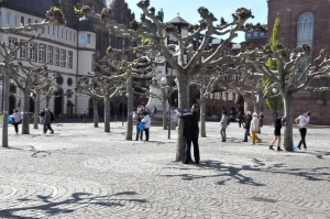 Insgesamt halfen 20 Leute bei der Gedenkaktion am Paulsplatz.